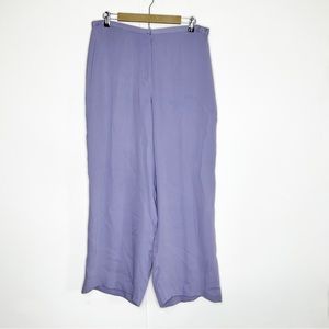 Eileen Fisher Lavender Wide-Leg Pants